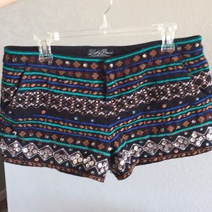 LUCKY BRAND EMBROIDERED SHORTS